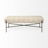 Alvin Bench - Cream 15 - FURNITURE - bed bench Mercana