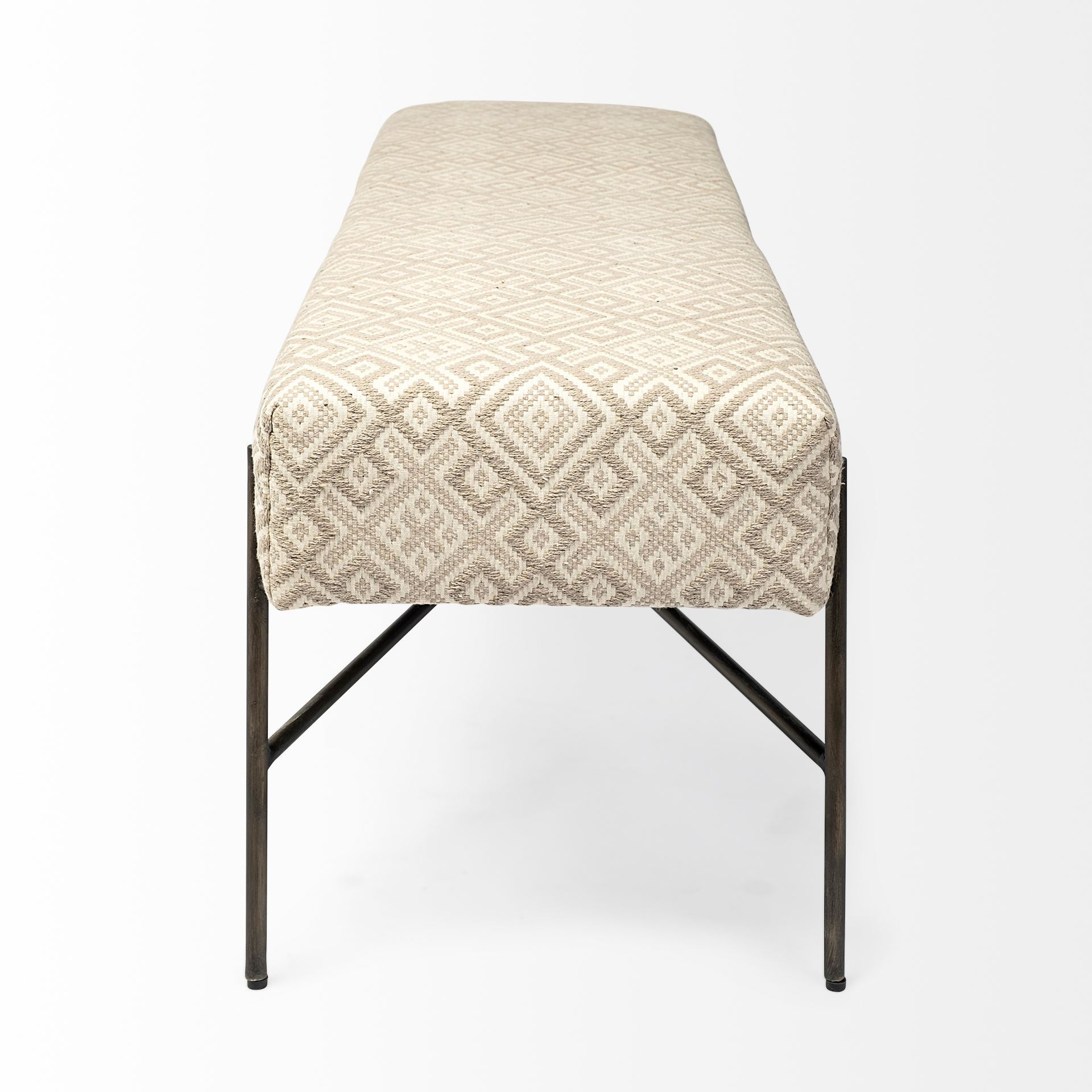 Alvin Bench - Cream 15 - FURNITURE - bed bench Mercana