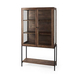 Ariel Cabinet 7 - FURNITURE - bookcase/cabinet Mercana Medium Brown Wood