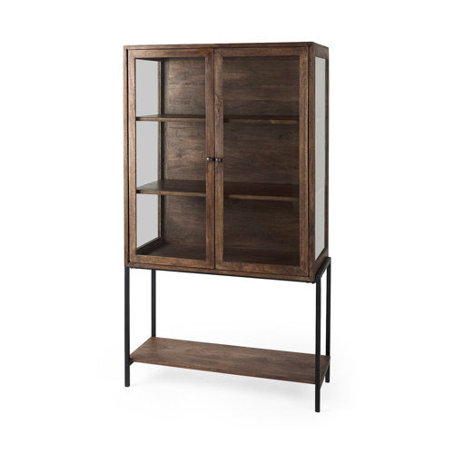 Ariel Cabinet 7 - FURNITURE - bookcase/cabinet Mercana Medium Brown Wood