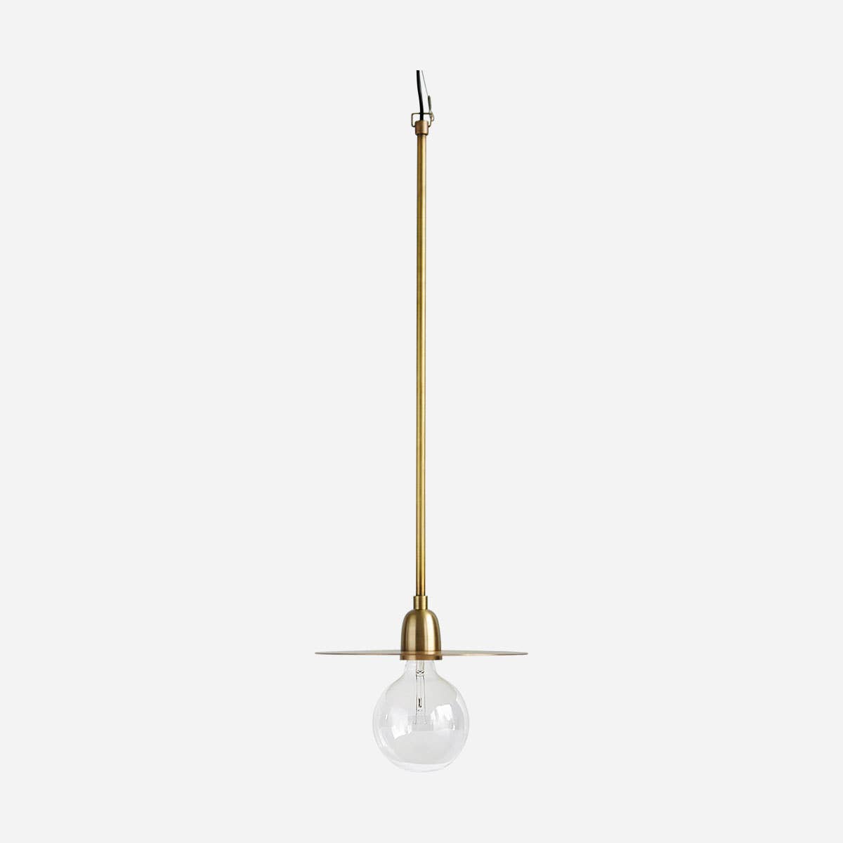 "Lp" Brass Pendant Lamp - Rug & Weave