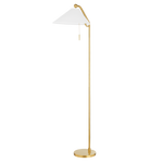 Aisa Floor Lamp LIGHTING - floor lamp Hudson Valley Lighting Aged Brass