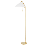 Aisa Floor Lamp LIGHTING - floor lamp Hudson Valley Lighting Aged Brass