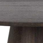 Althea Dining Table / Brown Oak 9 - a - FURNITURE - dining table - round Sunpan