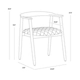 FLOOR MODEL - Jeremy Dining Armchair - set of 4 FURNITURE - floor model Sunpan