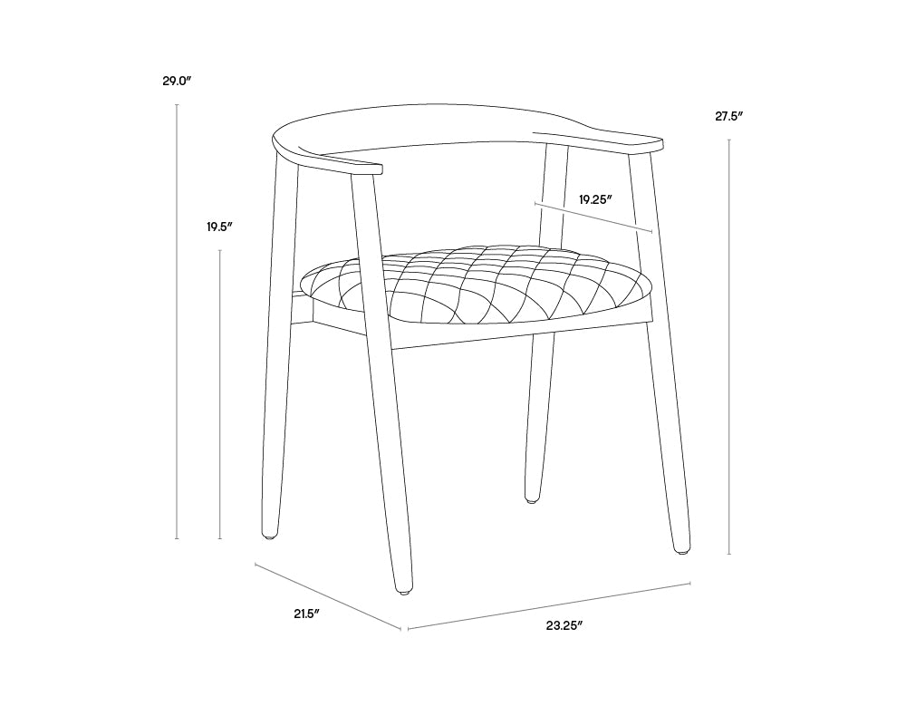 FLOOR MODEL - Jeremy Dining Armchair - set of 4 FURNITURE - floor model Sunpan