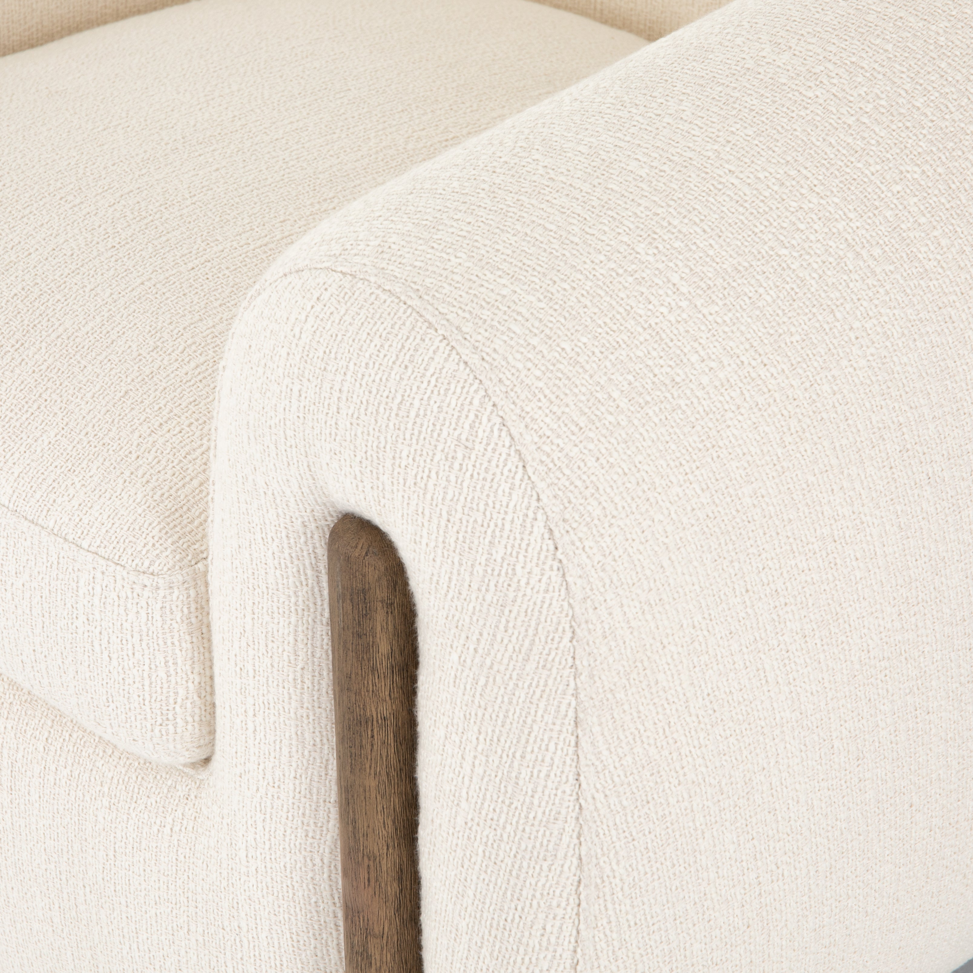 Lyon Armchair - Kerbey Ivory 3 - FURNITURE - chair Four Hands