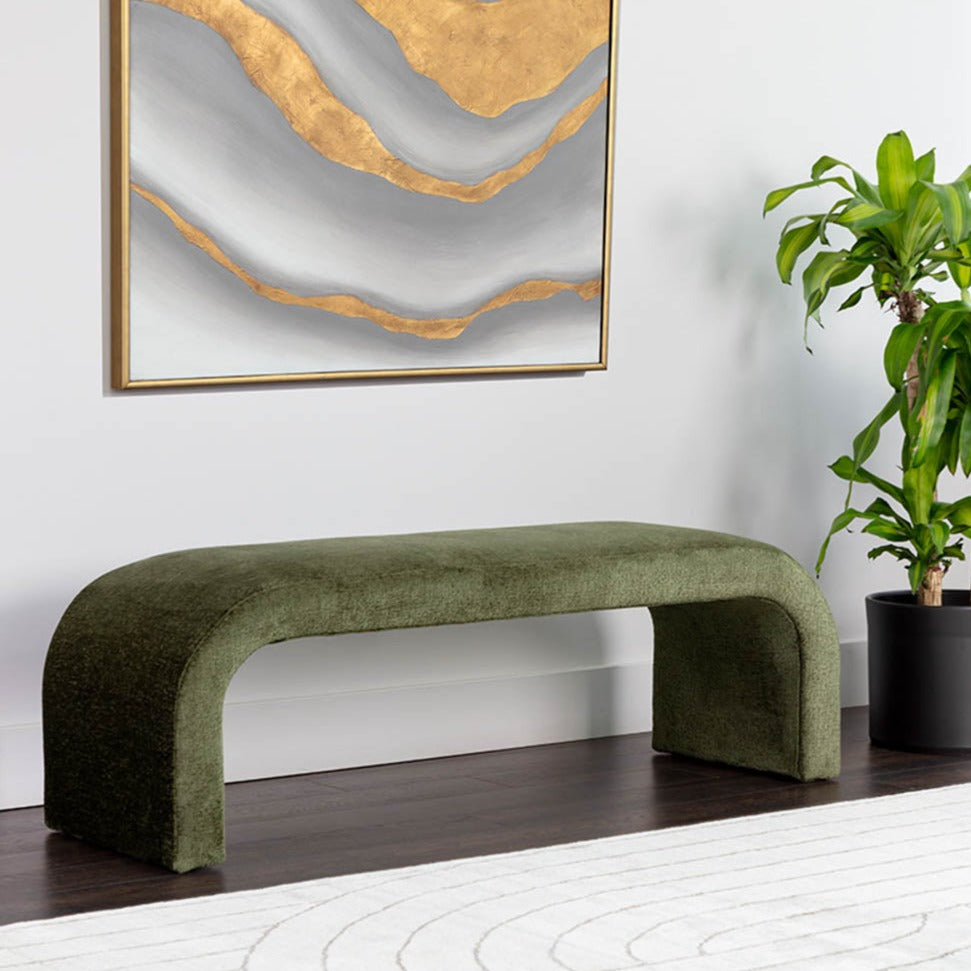 Sahar Bench - Olive - Rug & Weave