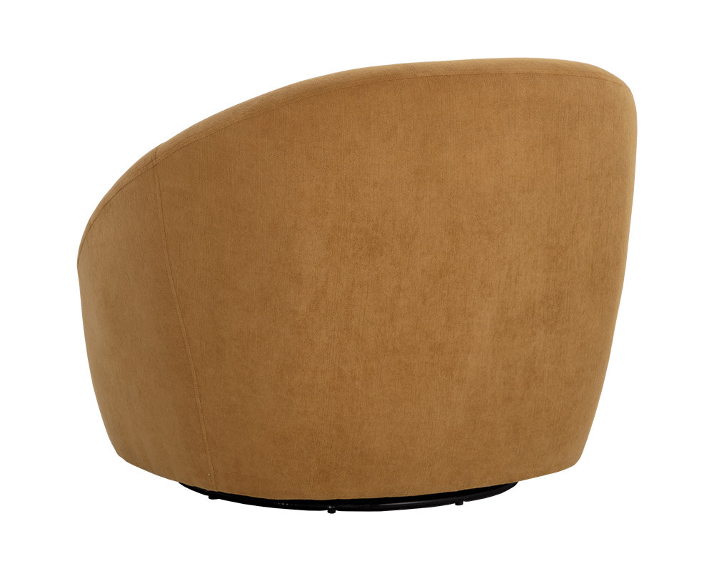 Utopia Swivel Lounge Chair - Gold - Rug & Weave