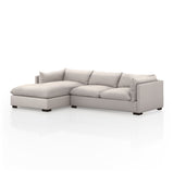 Walden 2 Piece Sectional - Moon - Rug & Weave
