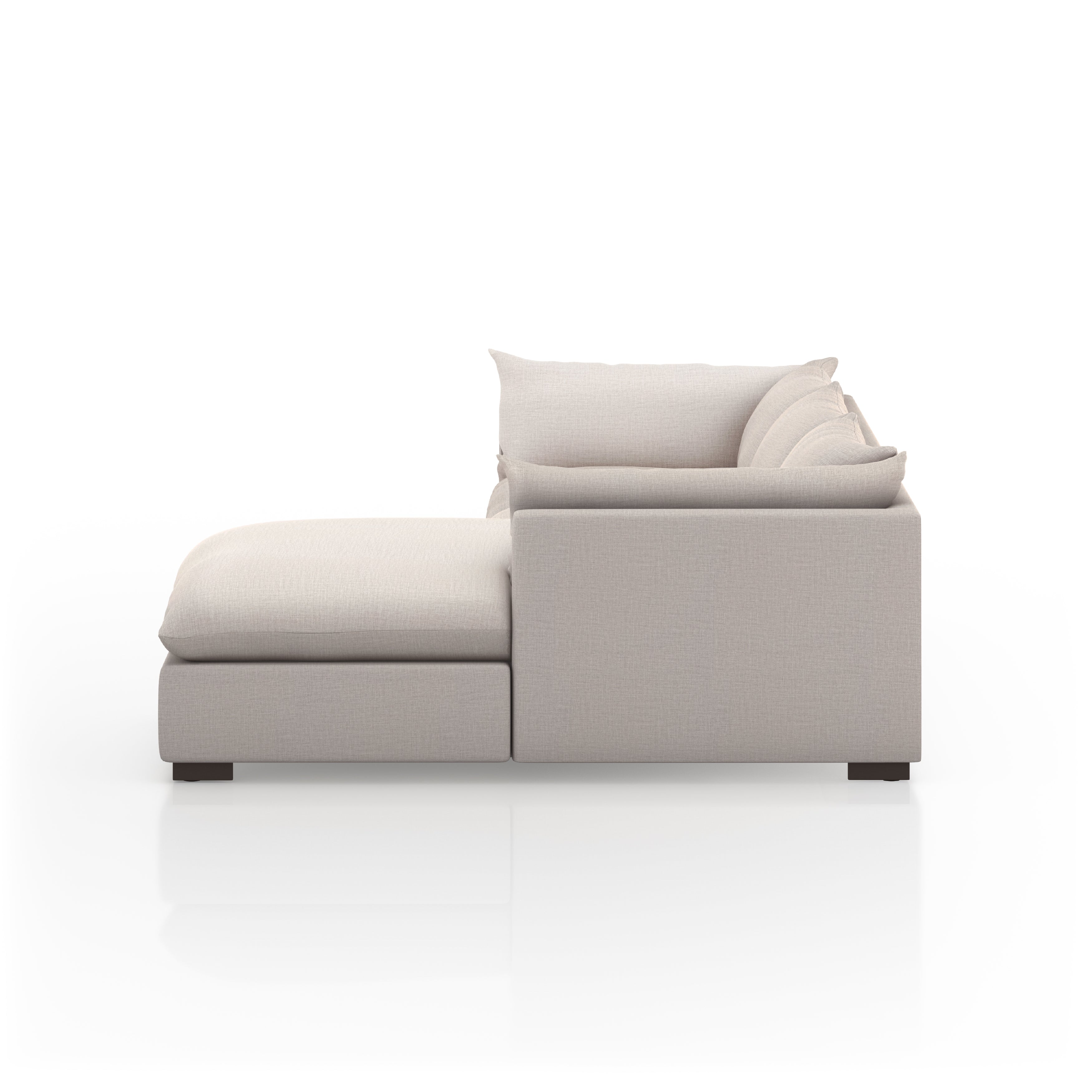 Walden 2 Piece Sectional - Moon - Rug & Weave