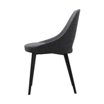 Set of Two Tiff Dining Chair - Dark Grey 10 - a - FURNITURE - dining chair Moe's Furniture