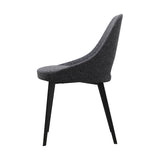 Set of Two Tiff Dining Chair - Dark Grey 10 - a - FURNITURE - dining chair Moe's Furniture