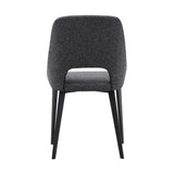 Set of Two Tiff Dining Chair - Dark Grey 10 - a - FURNITURE - dining chair Moe's Furniture