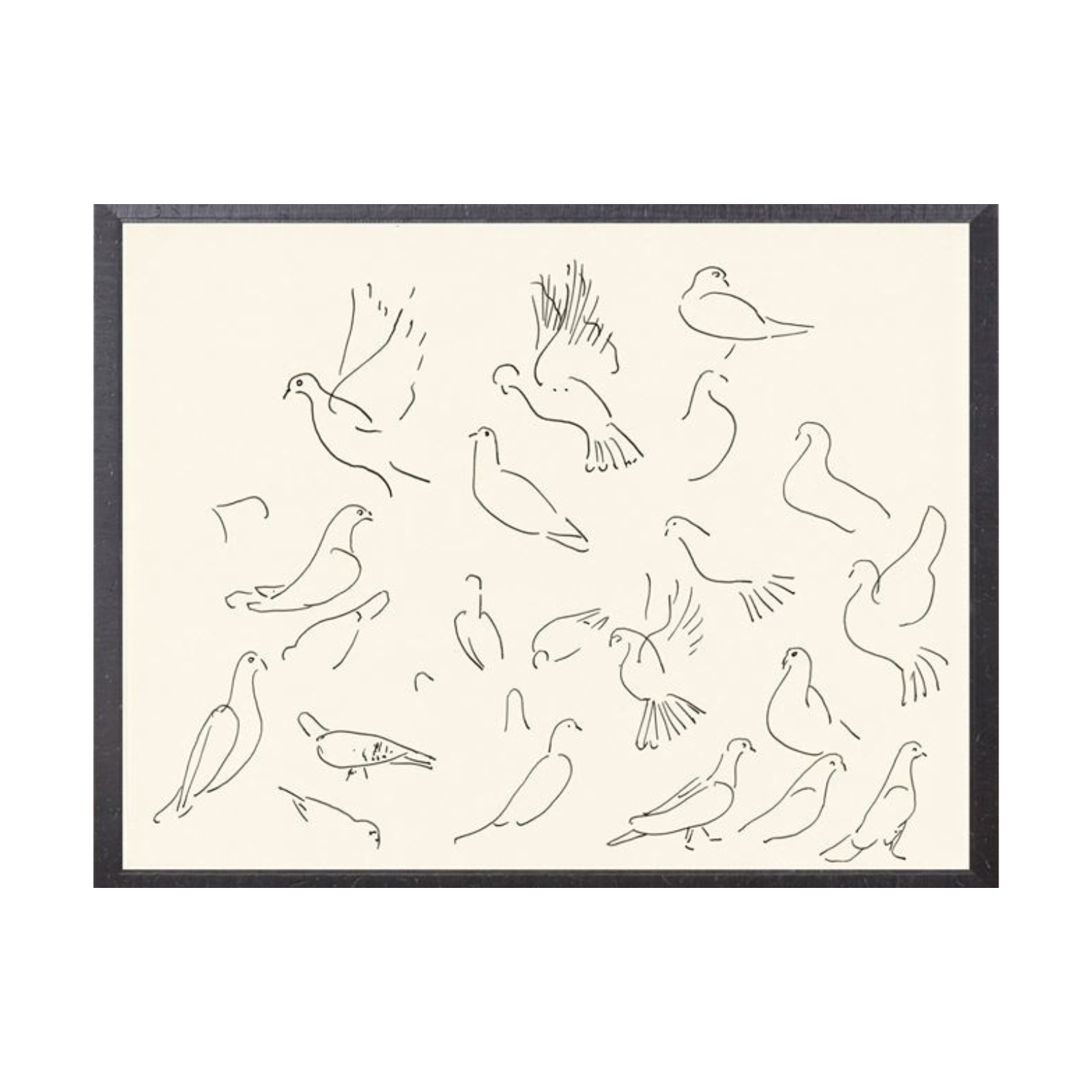 "Doves" Framed Art Print ARTWORK - framed print Celadon Art