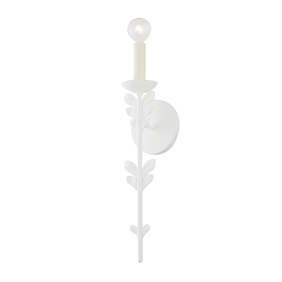 Florian Wall Sconce sconce Hudson Valley Lighting Gesso White