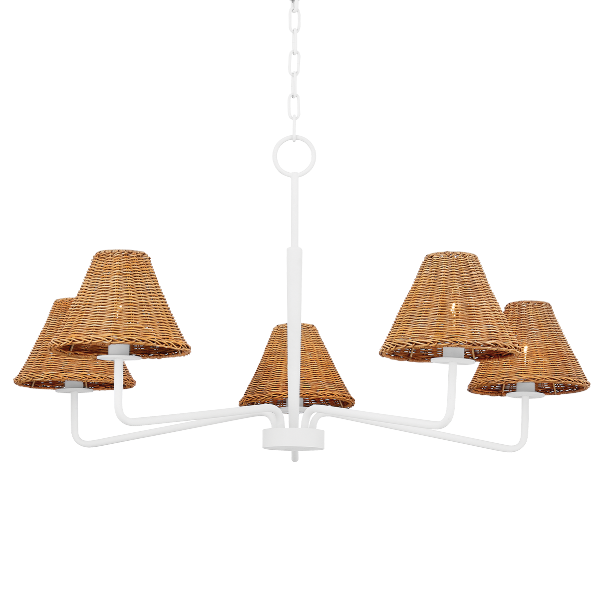 Issa Chandelier LIGHTING - chandelier Hudson Valley Lighting Textured White