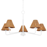 Issa Chandelier LIGHTING - chandelier Hudson Valley Lighting Textured White