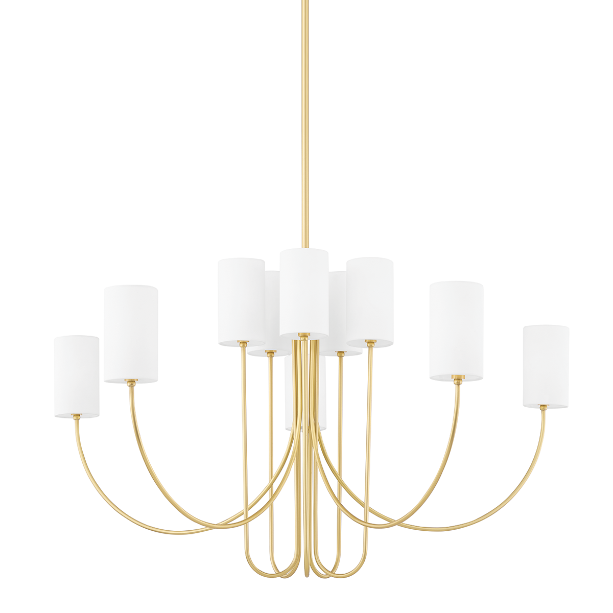Harlem Chandelier LIGHTING - chandelier Hudson Valley Lighting 48.25"W x 29"H Aged Brass