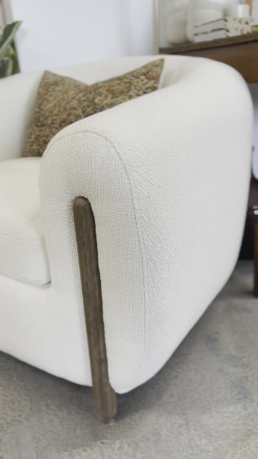 Lyon Armchair - Kerbey Ivory 3 - FURNITURE - chair Four Hands
