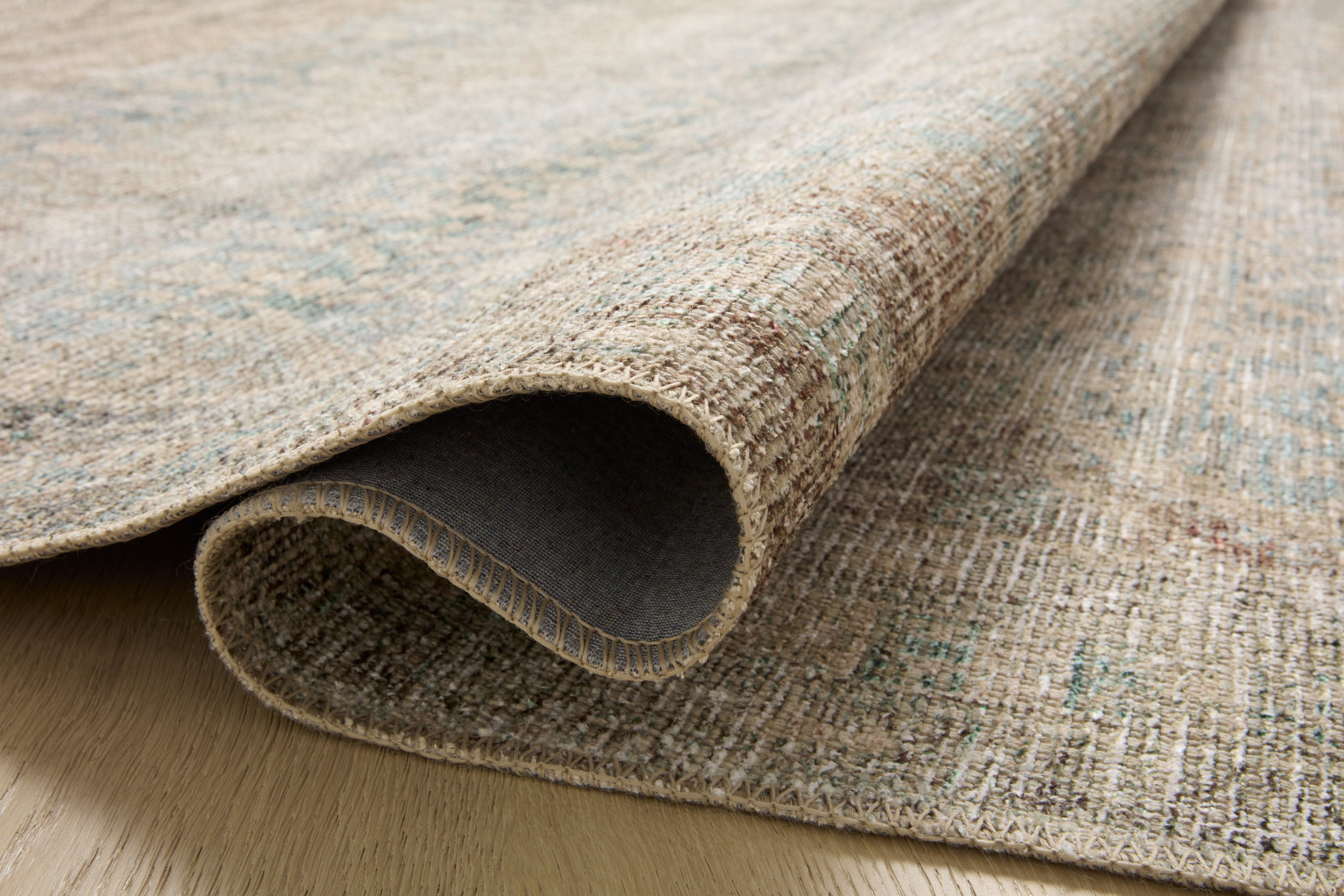 Angela Rose x Loloi Aubrey Jade/ Natural Rug 0-RUGS Loloi