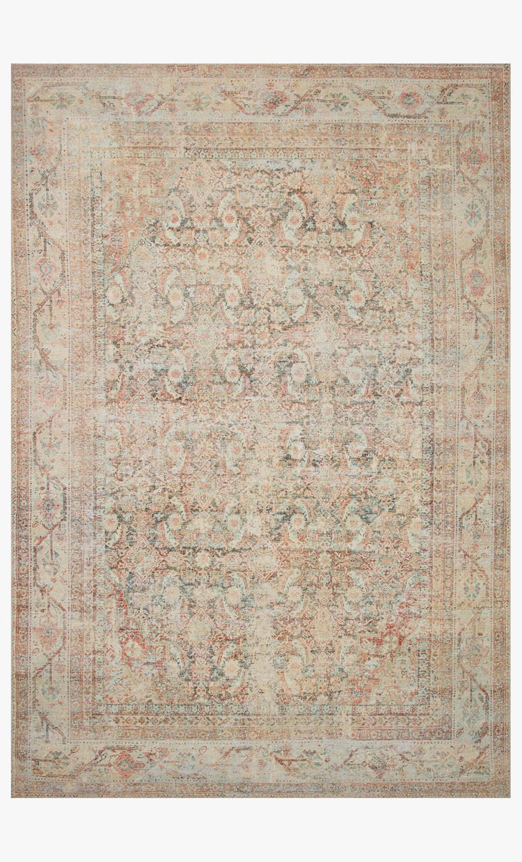 Loloi Adrian Natural / Apricot Rug 1-RUGS-patterned Loloi