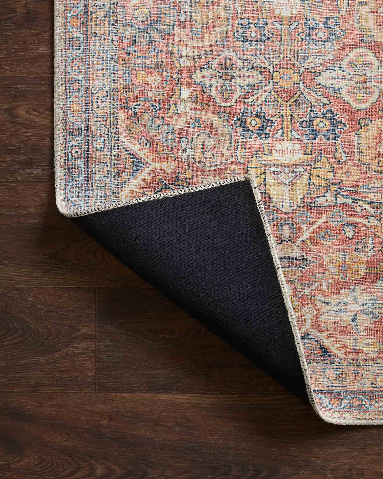 Loloi Adrian Rust / Denim Rug 2-RUGS-patterned Loloi