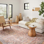 Loloi Adrian Rust / Denim Rug 2-RUGS-patterned Loloi