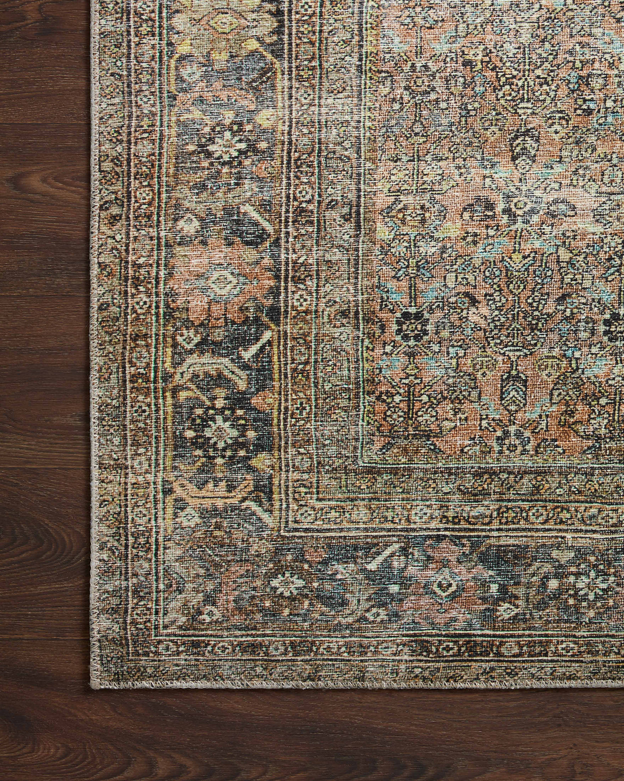 OVERSTOCK RUG - Loloi Adrian Terracotta / Multi Rug - 2'6" x 7'6" IN STORE - Sale Rugs Loloi