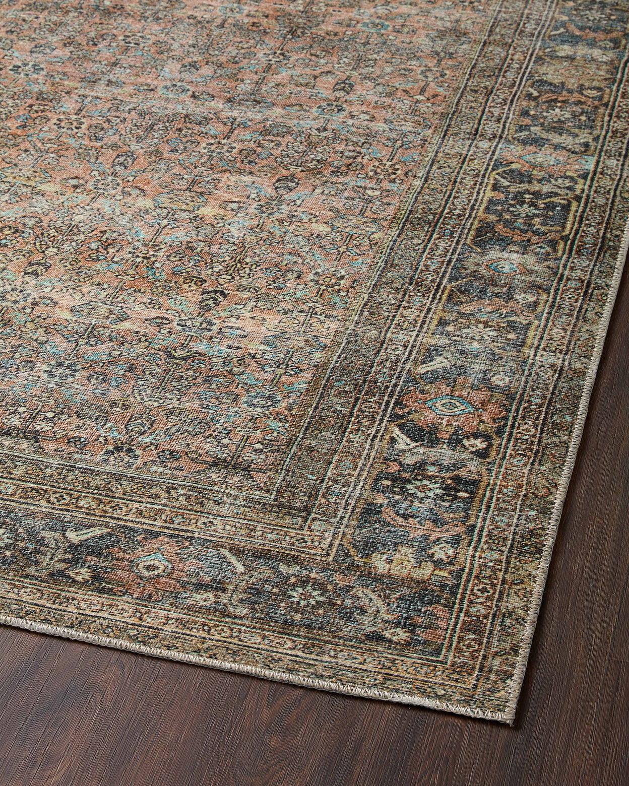 OVERSTOCK RUG - Loloi Adrian Terracotta / Multi Rug - 2'6" x 7'6" IN STORE - Sale Rugs Loloi