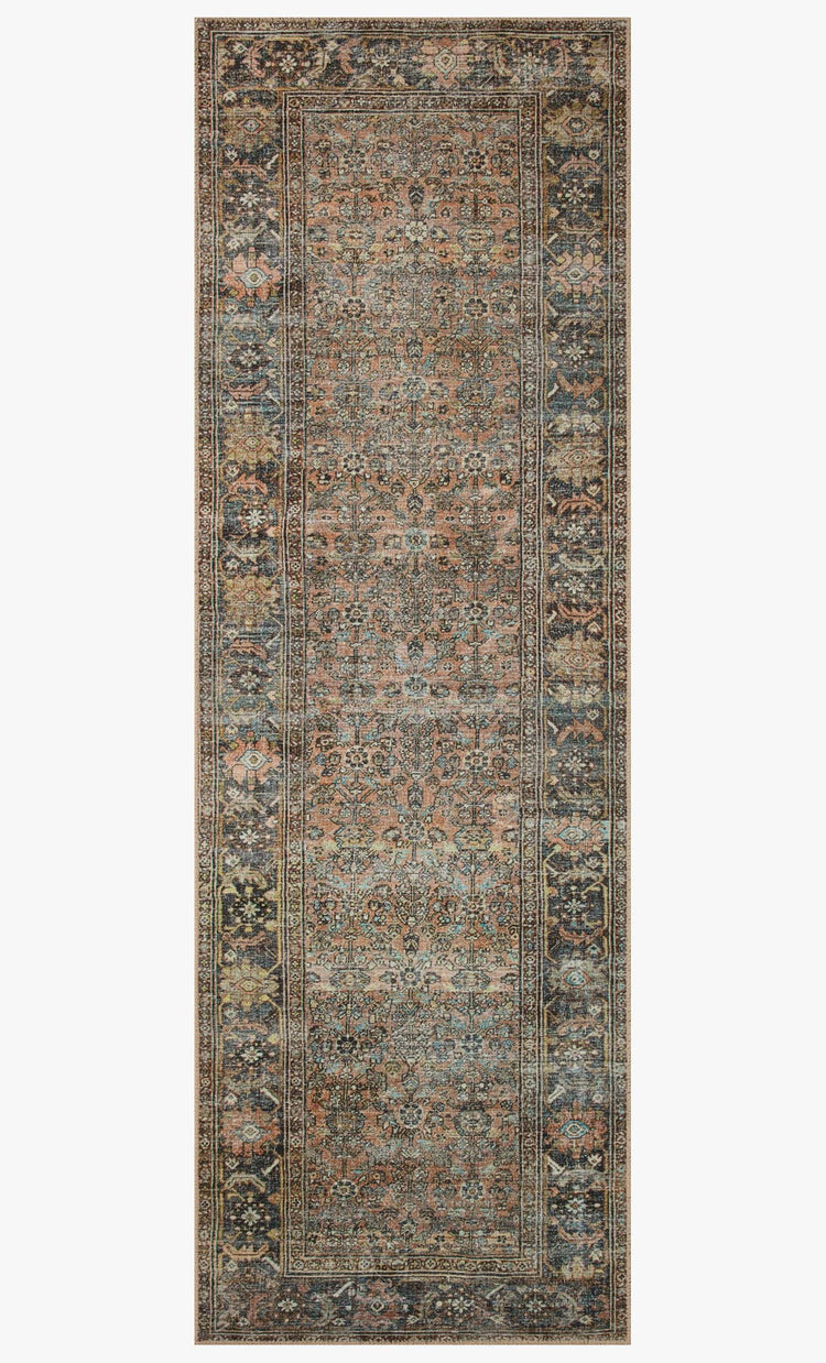 OVERSTOCK RUG - Loloi Adrian Terracotta / Multi Rug - 2'6" x 7'6" IN STORE - Sale Rugs Loloi