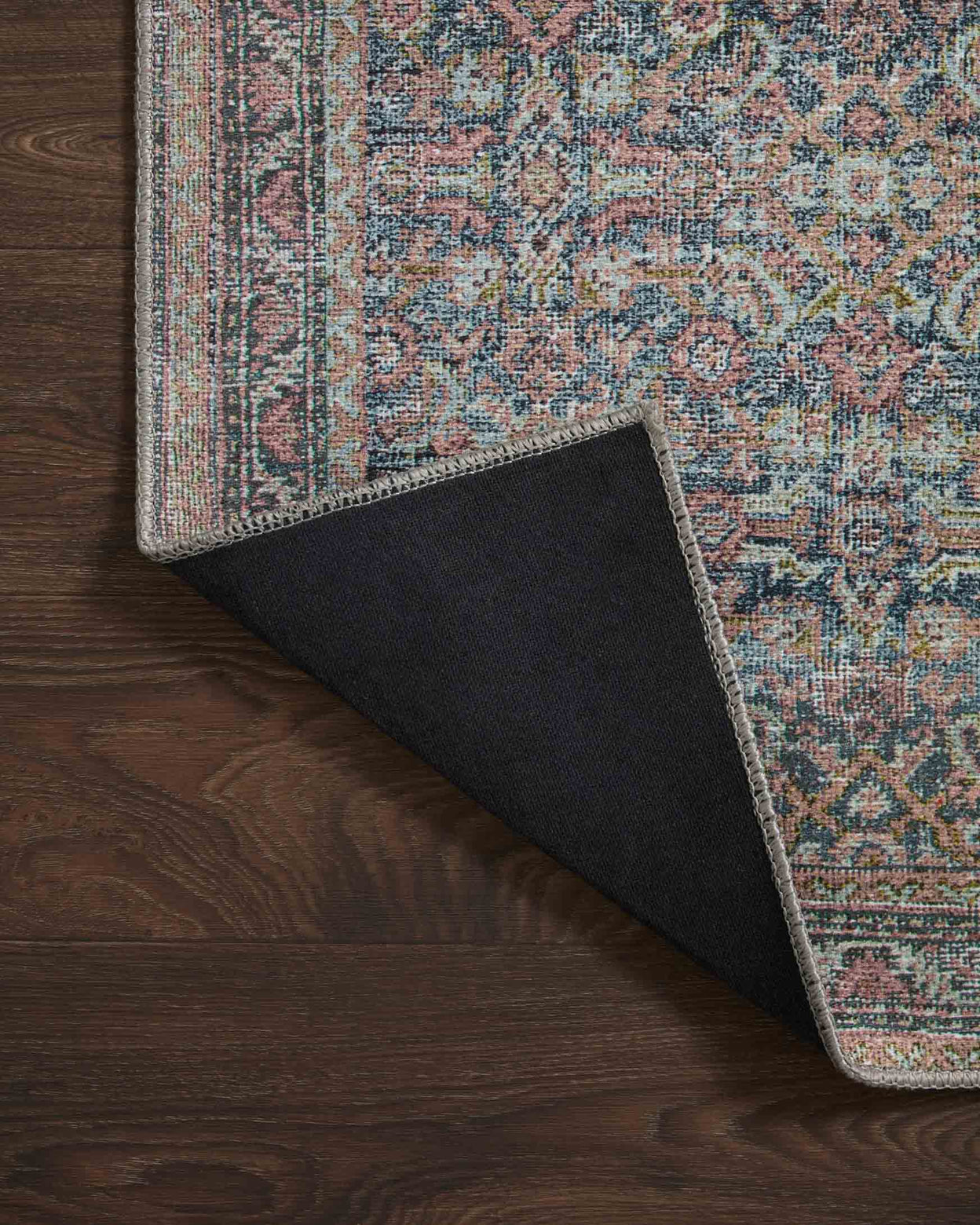 Loloi Adrian Denim / Multi Rug 2-RUGS-patterned Loloi