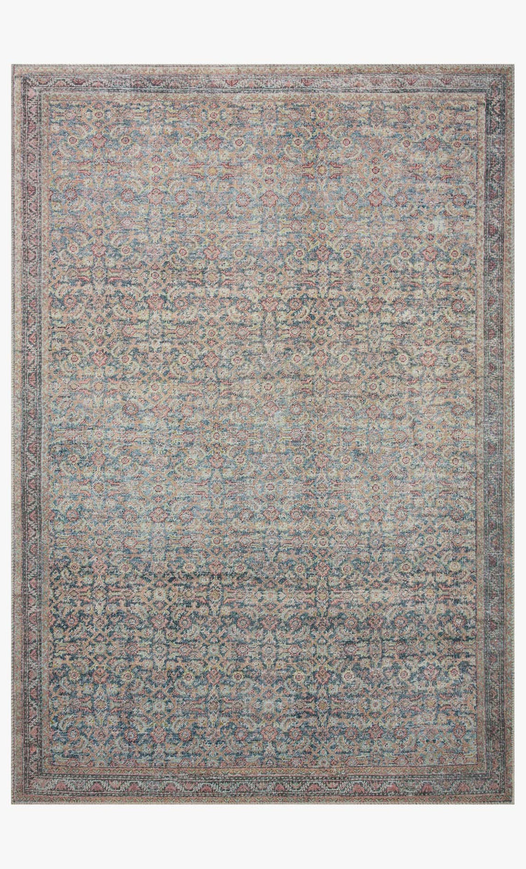 Loloi Adrian Denim / Multi Rug 2-RUGS-patterned Loloi