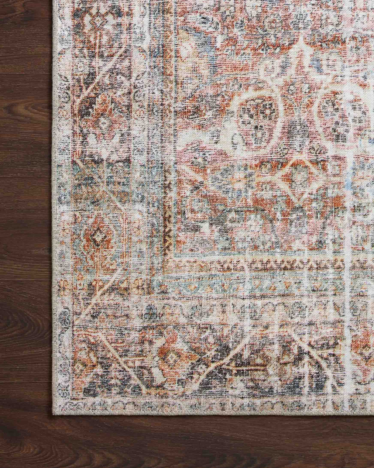 Loloi Adrian Sunset / Charcoal Rug 0-RUGS-patterned Loloi