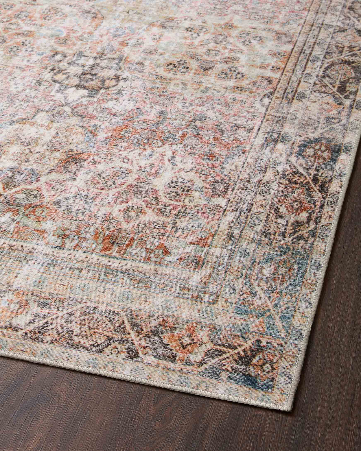 Loloi Adrian Sunset / Charcoal Rug 0-RUGS-patterned Loloi