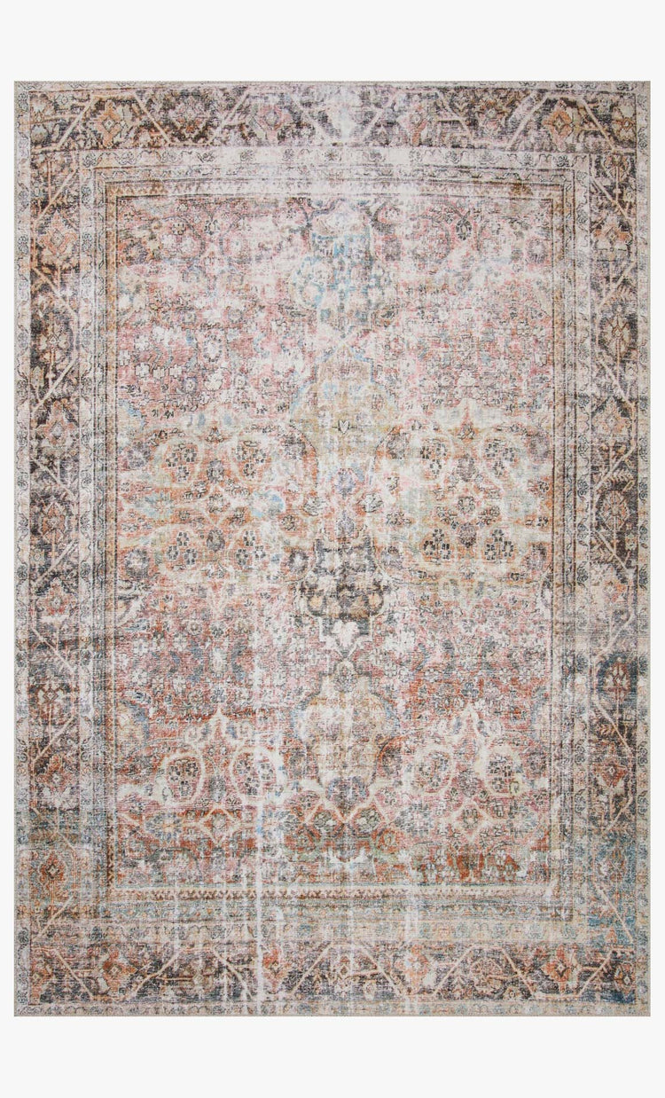 Loloi Adrian Sunset / Charcoal Rug 0-RUGS-patterned Loloi