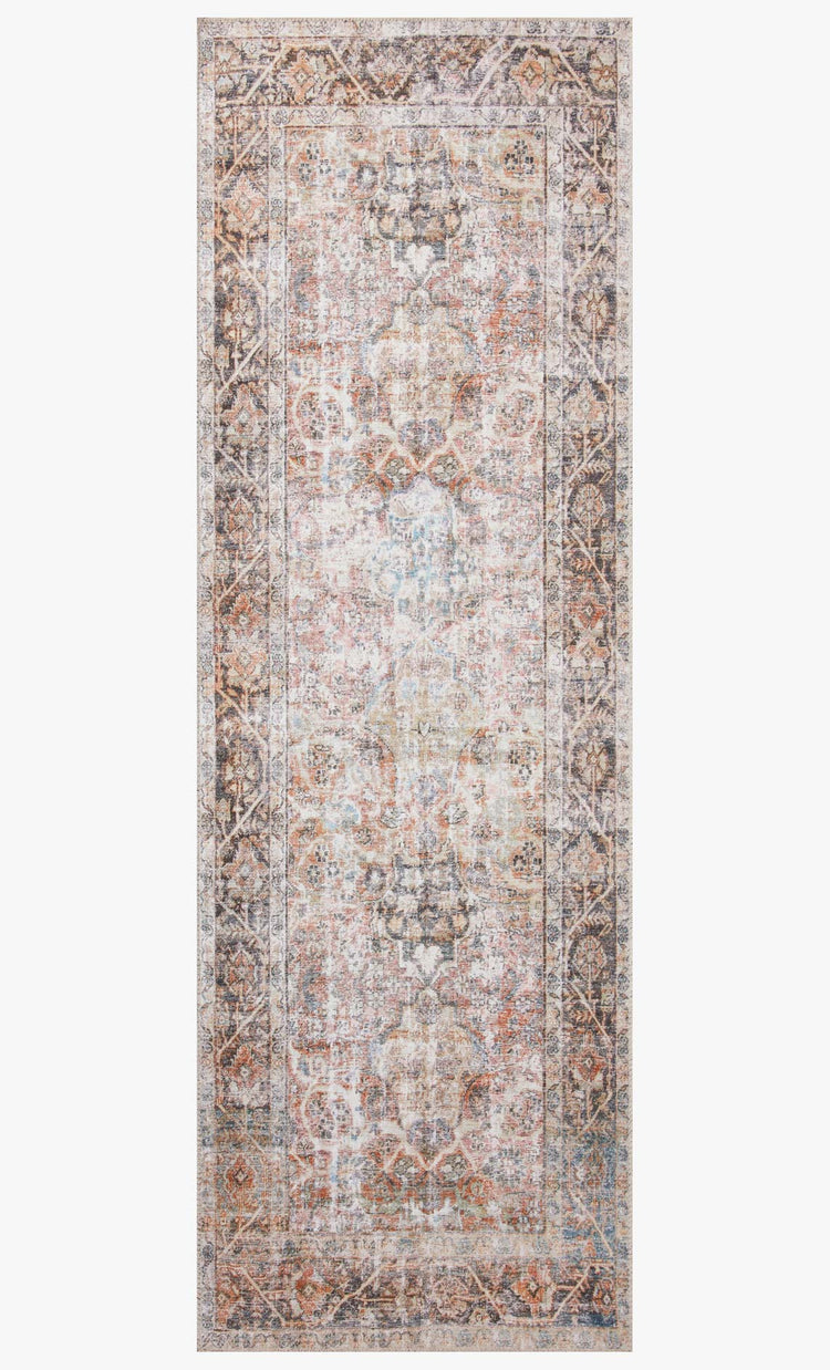 Loloi Adrian Sunset / Charcoal Rug 0-RUGS-patterned Loloi