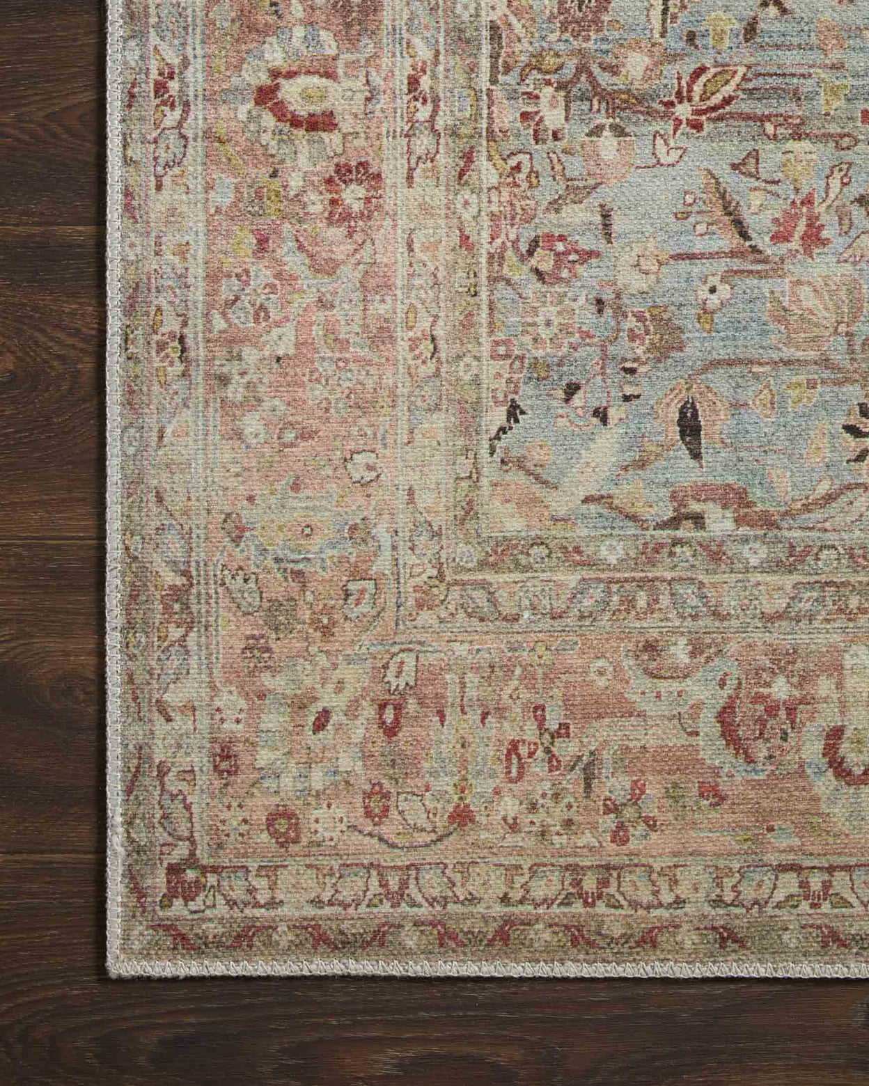Loloi Adrian Ocean / Clay Rug 0-RUGS-patterned Loloi