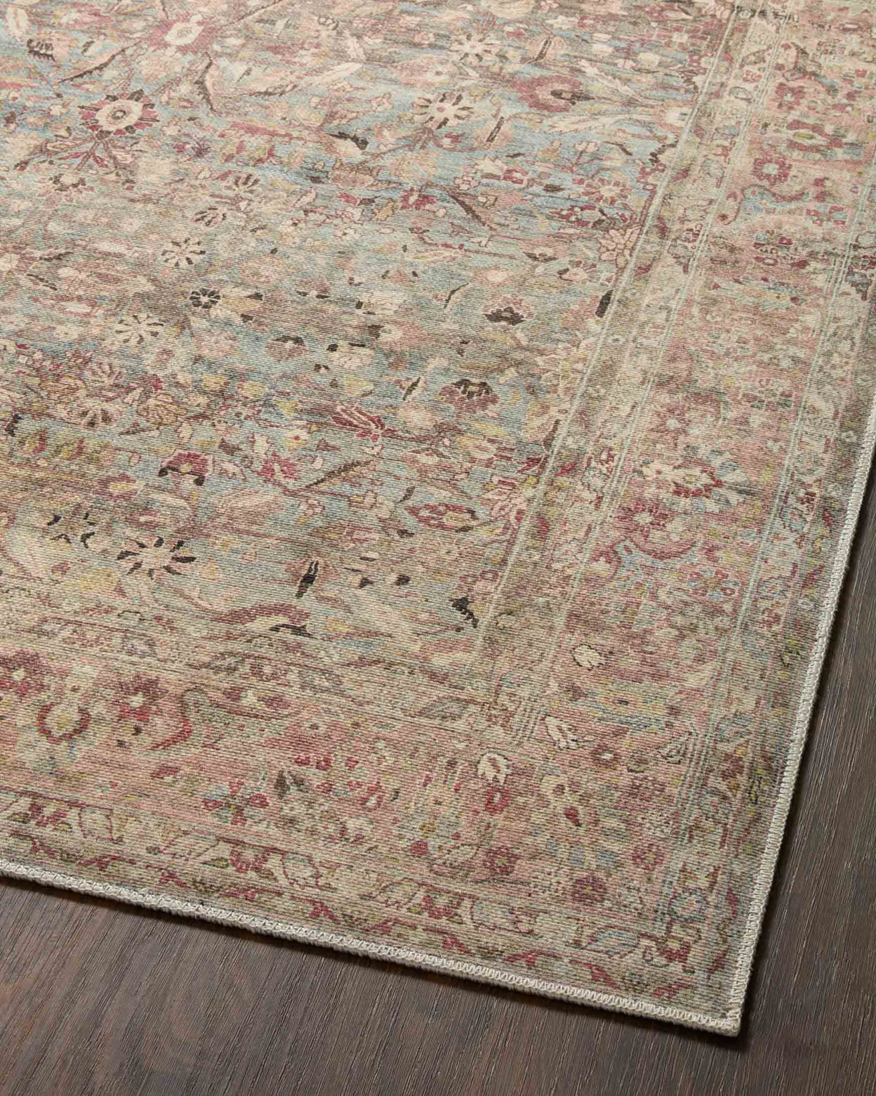 Loloi Adrian Ocean / Clay Rug 0-RUGS-patterned Loloi