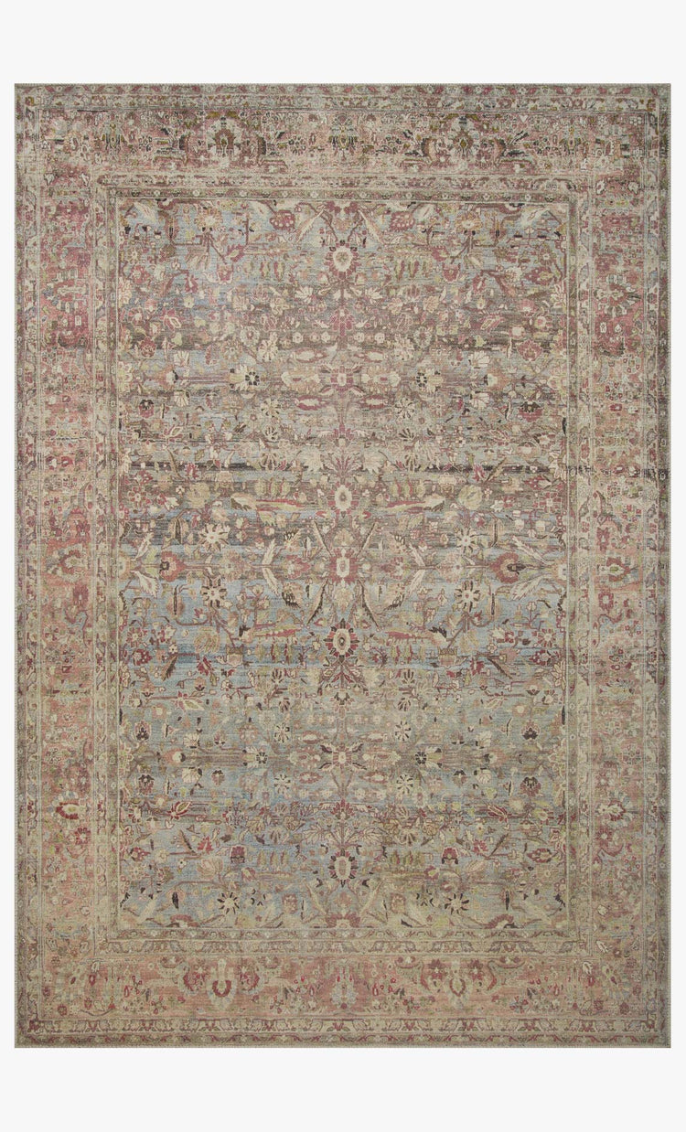 Loloi Adrian Ocean / Clay Rug 0-RUGS-patterned Loloi