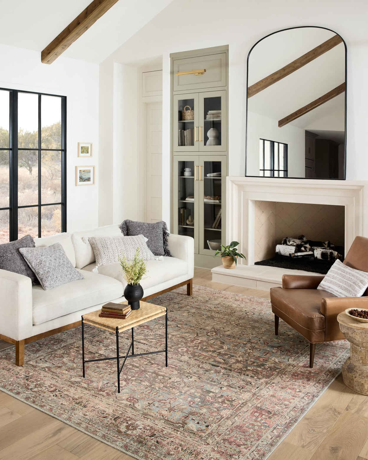 Loloi Adrian Ocean / Clay Rug 0-RUGS-patterned Loloi