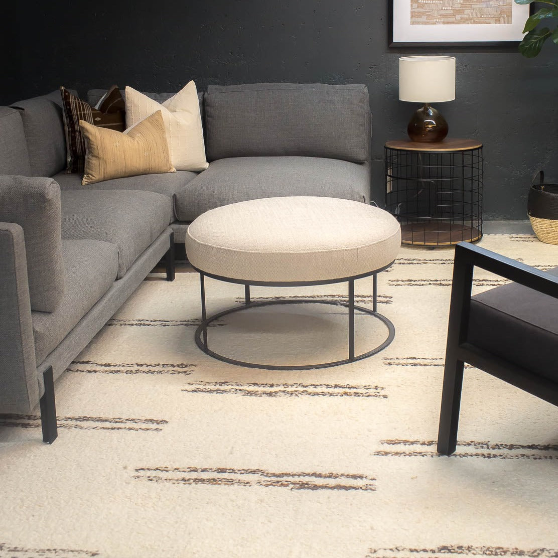 Loloi Roman Ivory / Granite Rug RUGS - wool Loloi