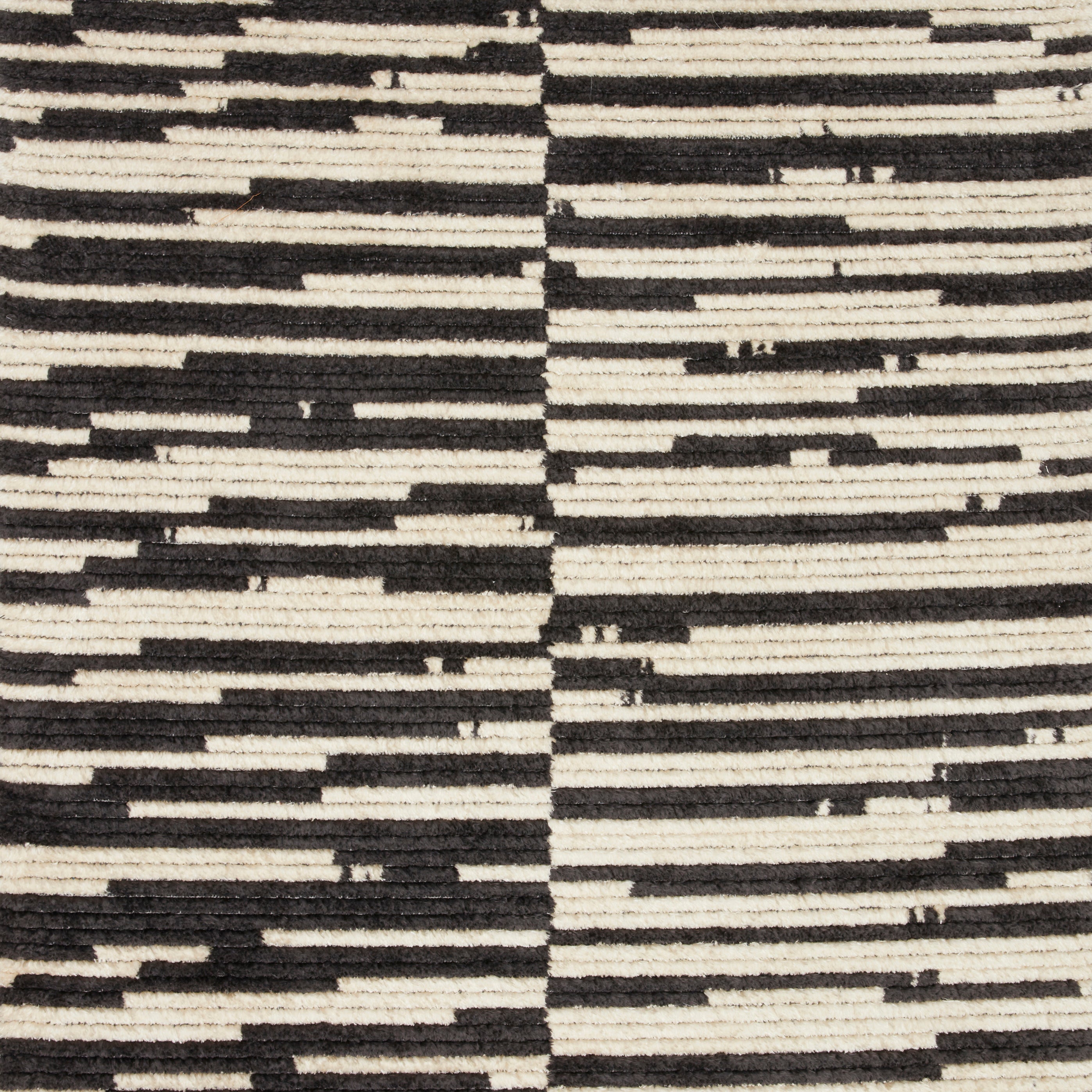 Chris Loves Julia x Loloi Alice Cream / Charcoal - Stripes Rug - Rug & Weave