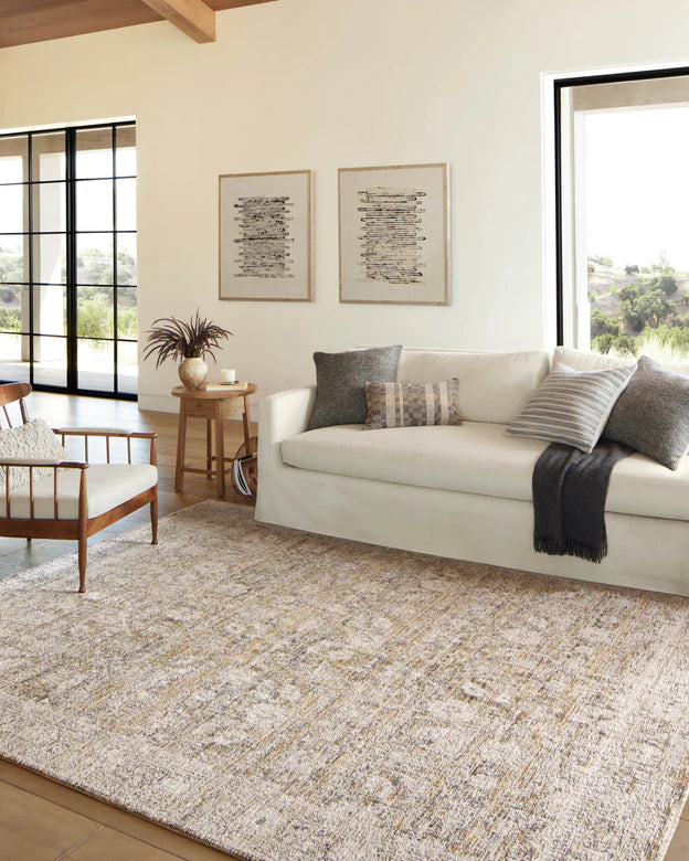 Amber Lewis x Loloi Alie Gold / Beige 0-patterned rugs Loloi