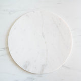 Round Marble Serving Plate tray BIDK Home (Spruce-DYA) White