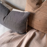 Mocha Tussar pillow cover