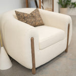 Lyon Armchair - Kerbey Ivory 3 - FURNITURE - chair Four Hands
