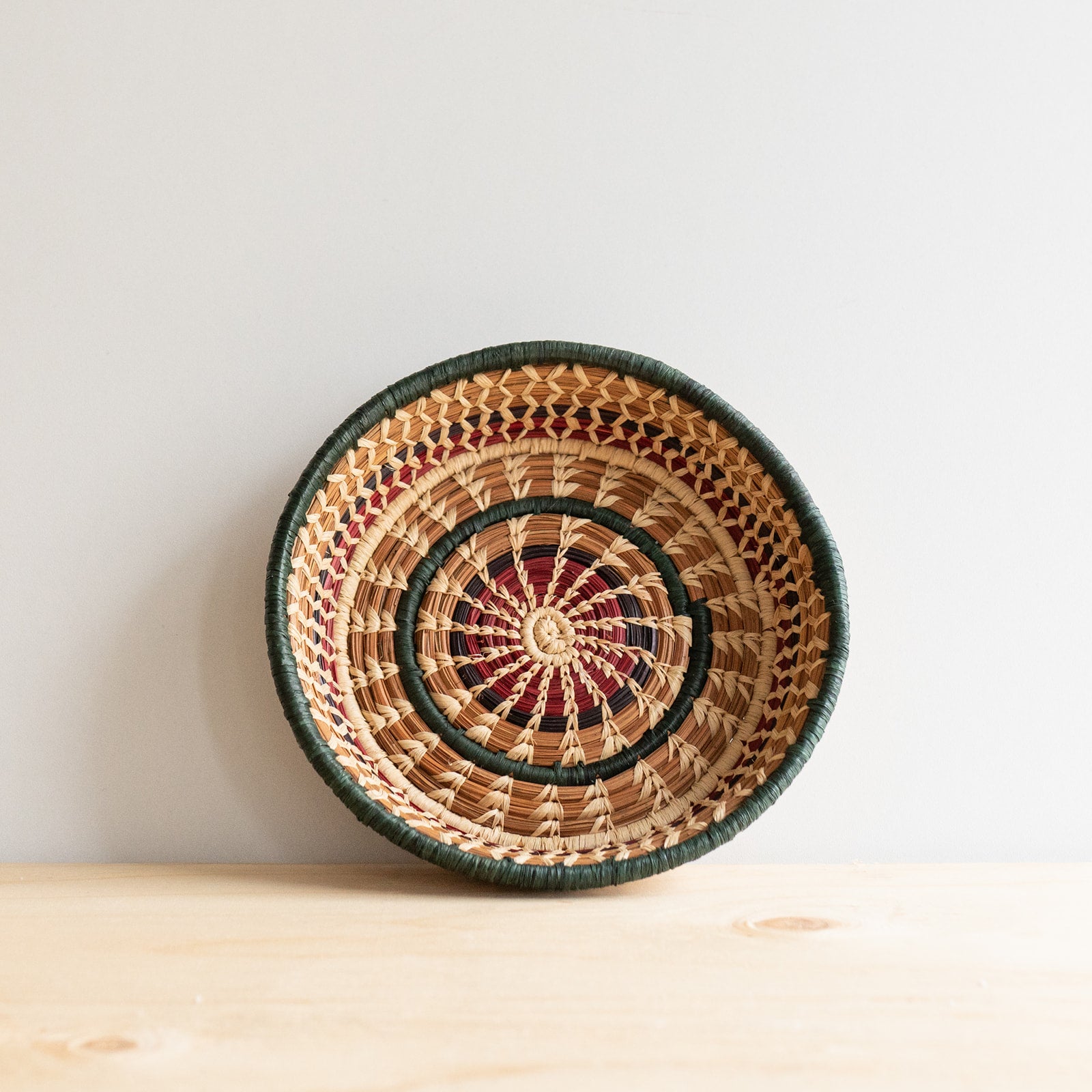 Small Pinwheel Handmade Basket - Rug & Weave