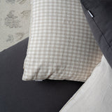 Charcoal Linen Pillow Cover