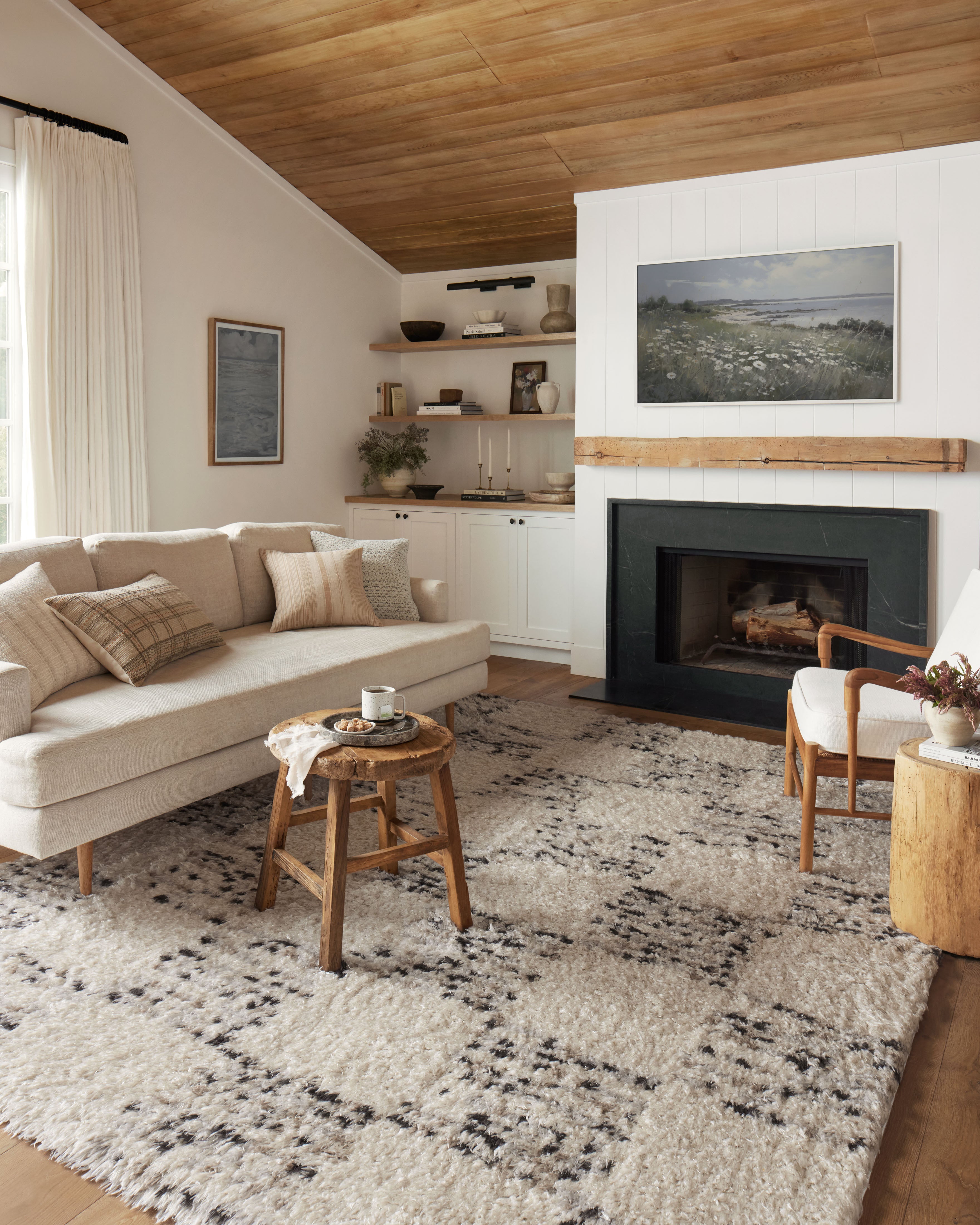 Angela Rose x Loloi Amira Ivory / Granite Rug 0-RUGS-patterned Loloi
